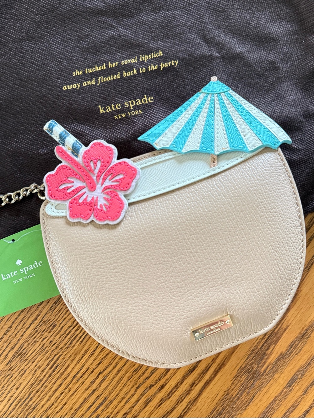 KATE SPADE Breath of Fresh Air Coconut Cocktail Crossbody - Tan